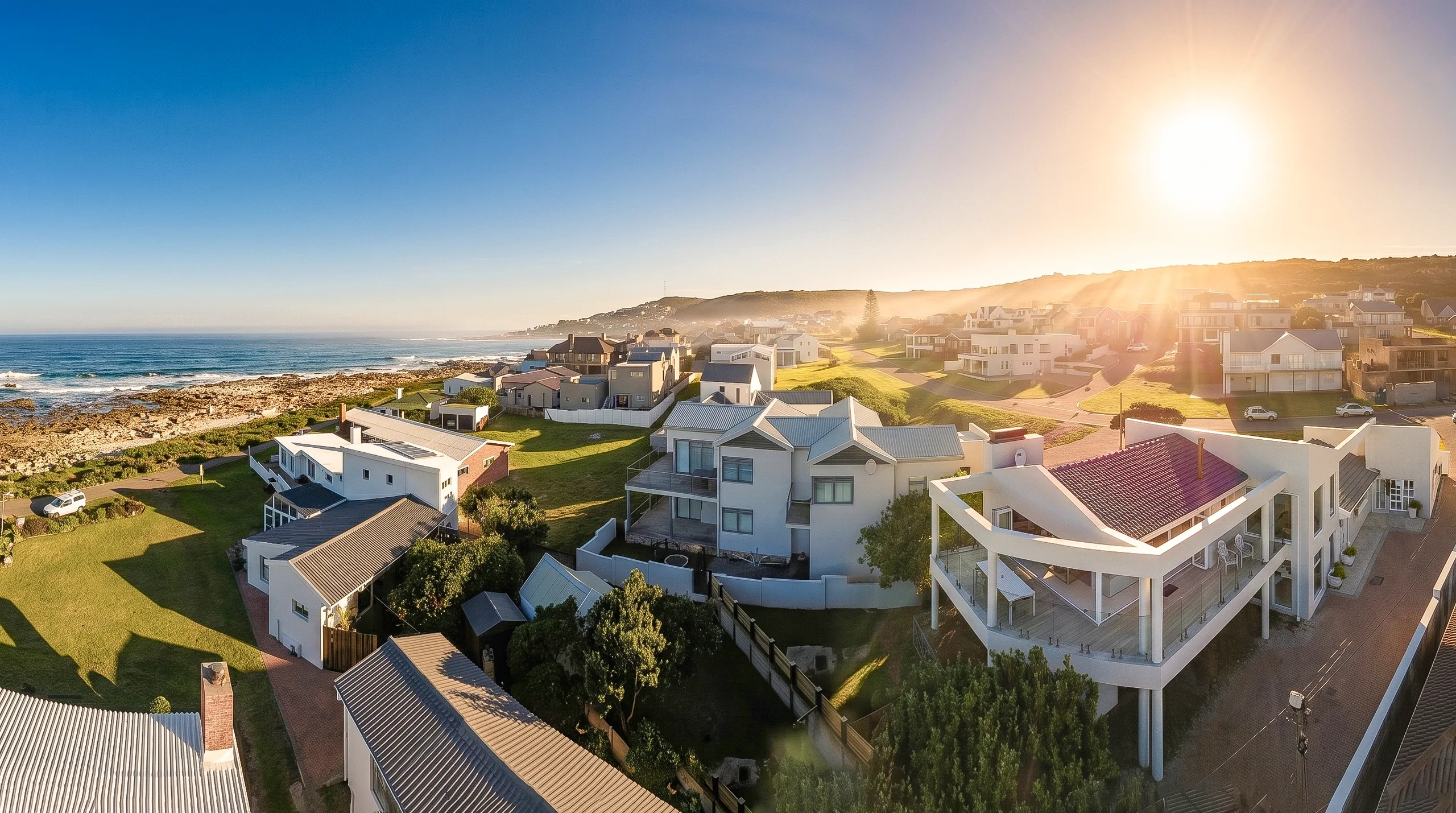 Ocean view from the Knusrus coastal residence in Jongensfontein