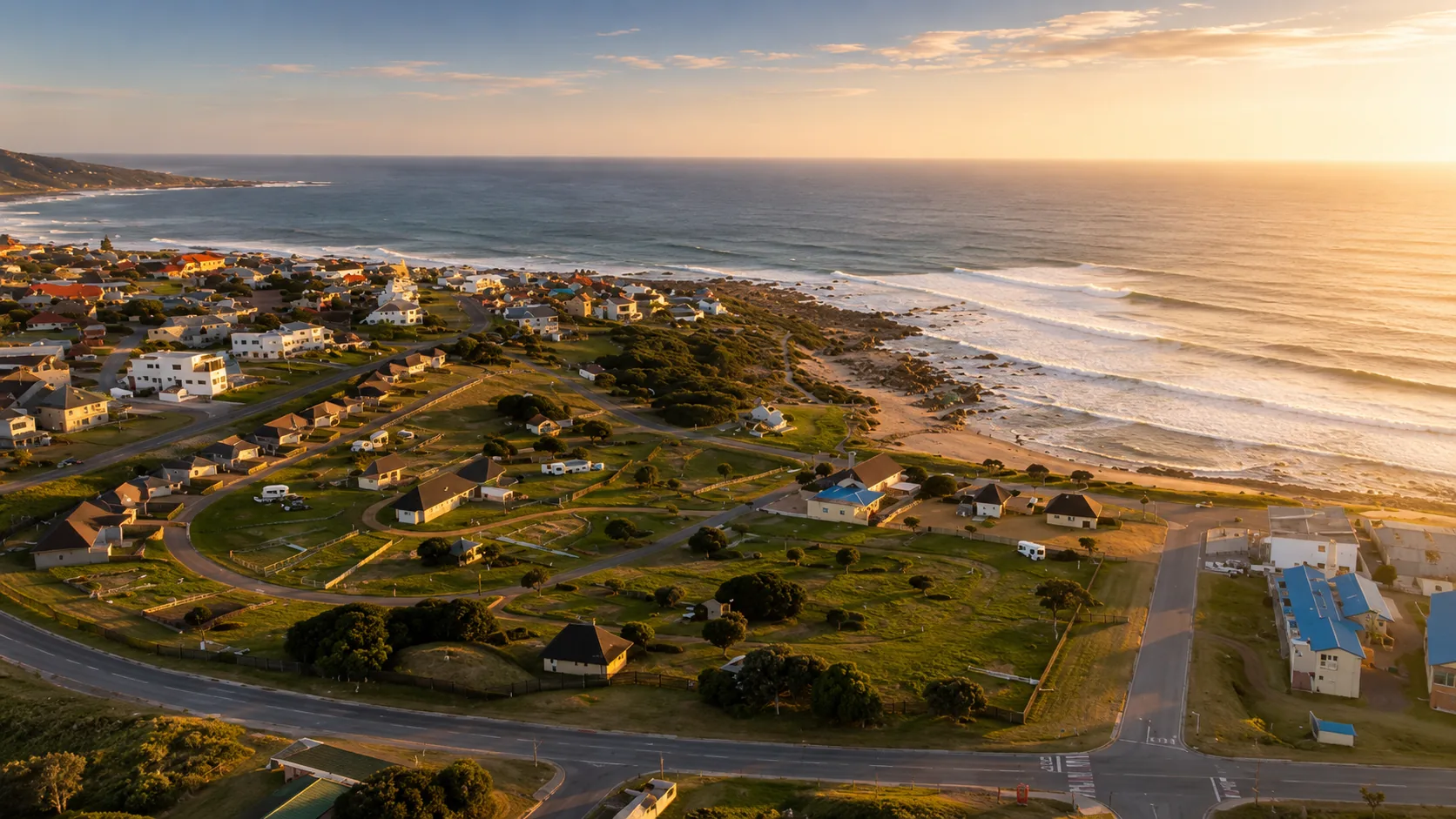 Jongensfontein coastline at golden hour